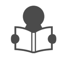 本を読む人のイラスト